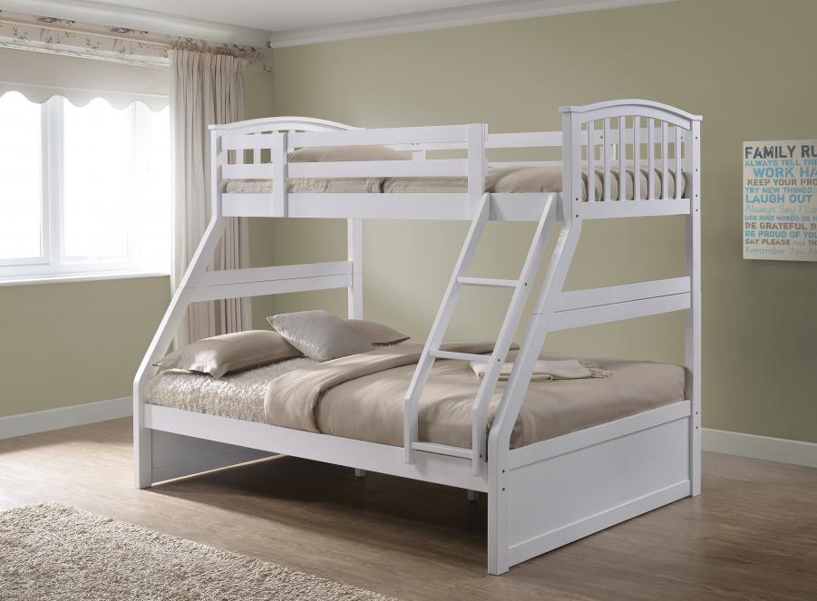 Artisan Anchorage White Finish Three Sleeper Bunk Bed