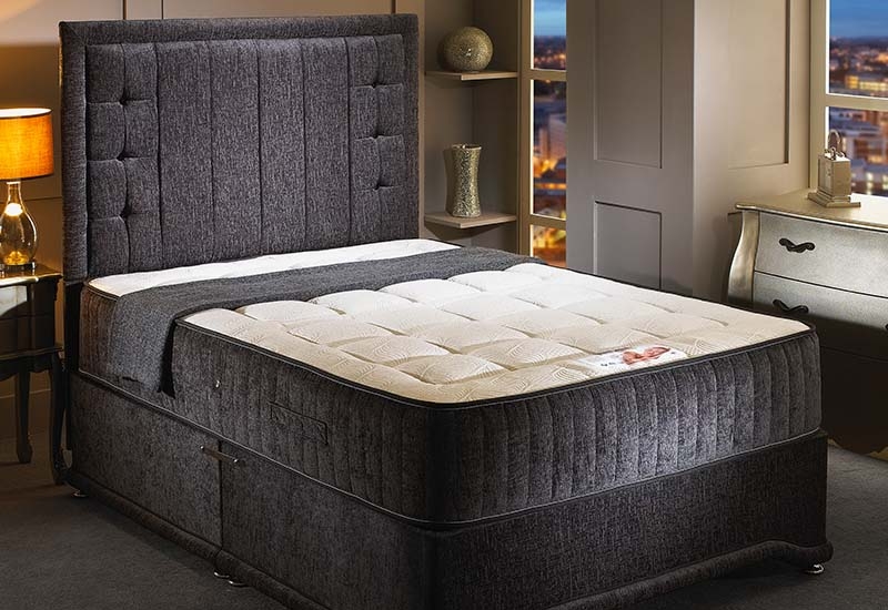 DreamMode Carlton Luxury Memory Foam Divan Bed Includes Base and Mattress