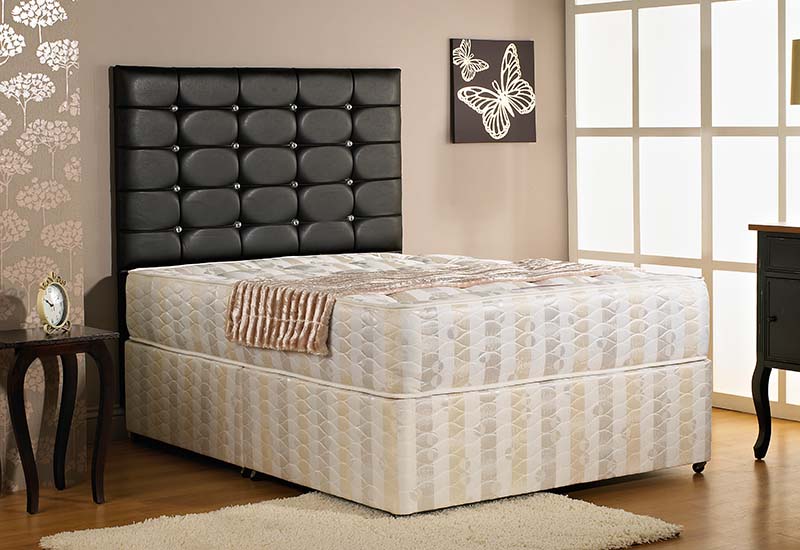 DreamMode Saffron Orthopaedic Divan Bed Includes Base and Mattress