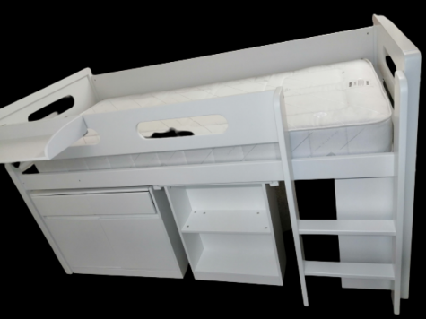 Artisan White Metro Midsleeper Cabin Bed