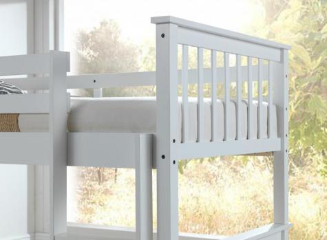 Artisan Alaska White Finish Bunk Bed with Two Underbed Drawers