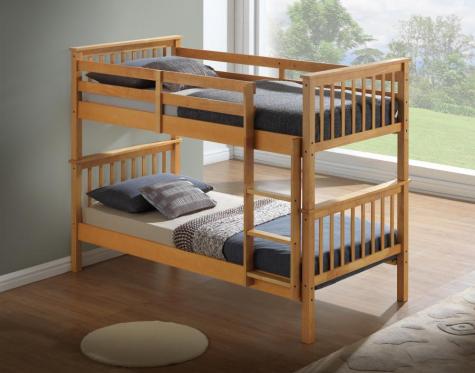 Artisan Alaska Beech Finish Bunk Bed