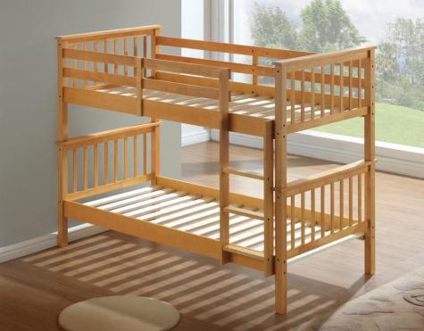 Artisan Alaska Beech Finish Bunk Bed