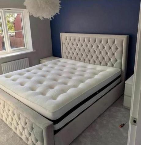 Lavish Beds Princess Upholstered Bed Frame