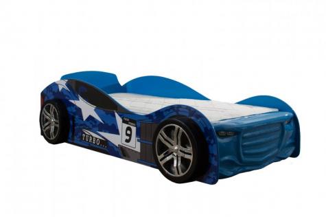 Artisan Blue Twin Turbo Car Racer Bed