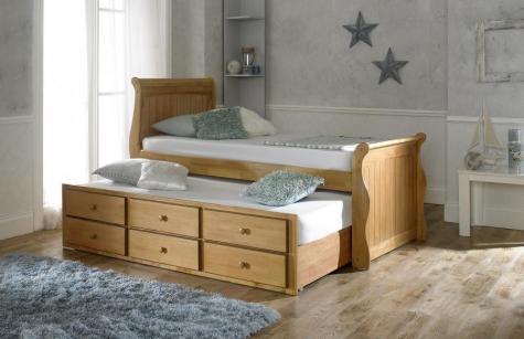 Artisan Oak Finish Captain Guest Bed