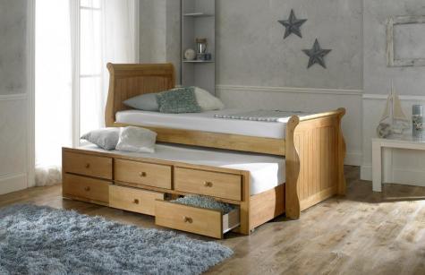 Artisan Oak Finish Captain Guest Bed