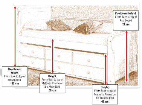 Artisan Oak Finish Captain Guest Bed