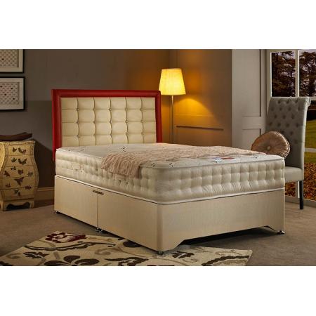 DreamMode Buckingham 1200 Pocket Sprung Natural Latex Divan Bed Includes Base and Mattress