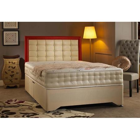 DreamMode Buckingham 1200 Pocket Sprung Natural Latex Divan Bed Includes Base and Mattress