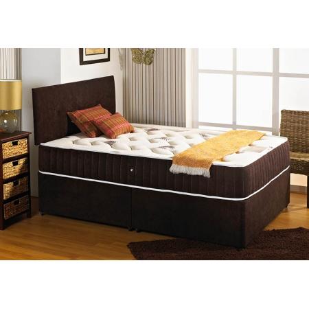 DreamMode Cumbria Memory Foam Coil Spring Divan Bed Includes Base and Mattress