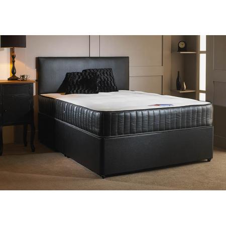 DreamMode Reverso Memory Foam Sprung Divan Bed FREE Headboard Includes Base Mattress and Headboard